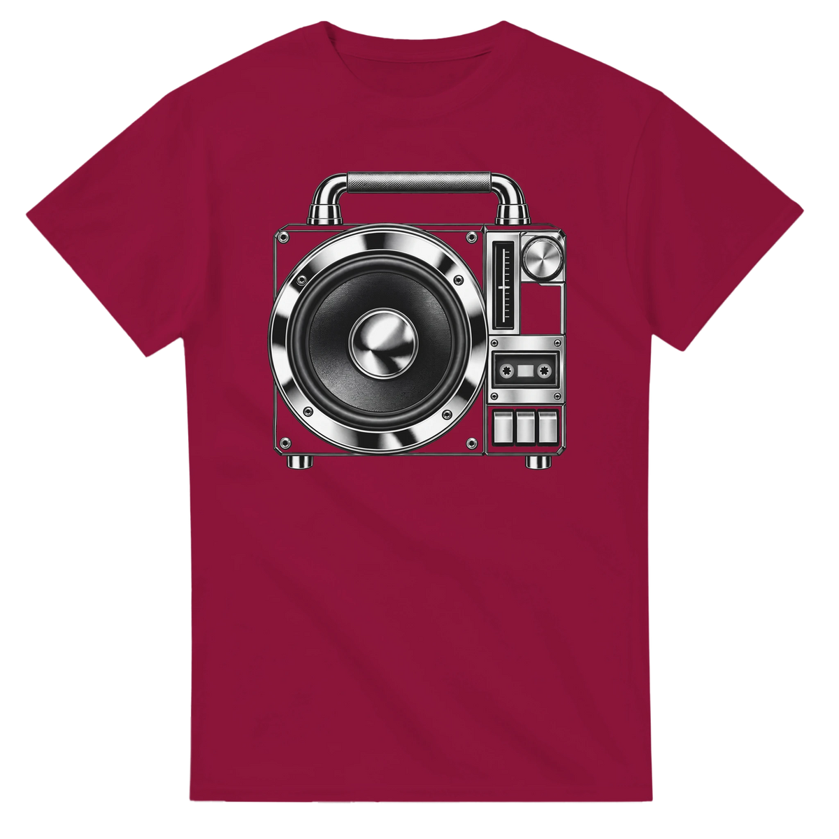 Mono Monolith Tee - Cardinal Red cotton t-shirt - front flat