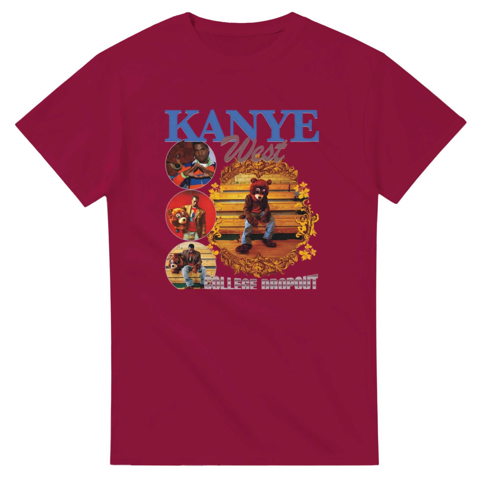 Vintage Kanye West College Dropout T-Shirt-Cardinal Red-S-Bootlg