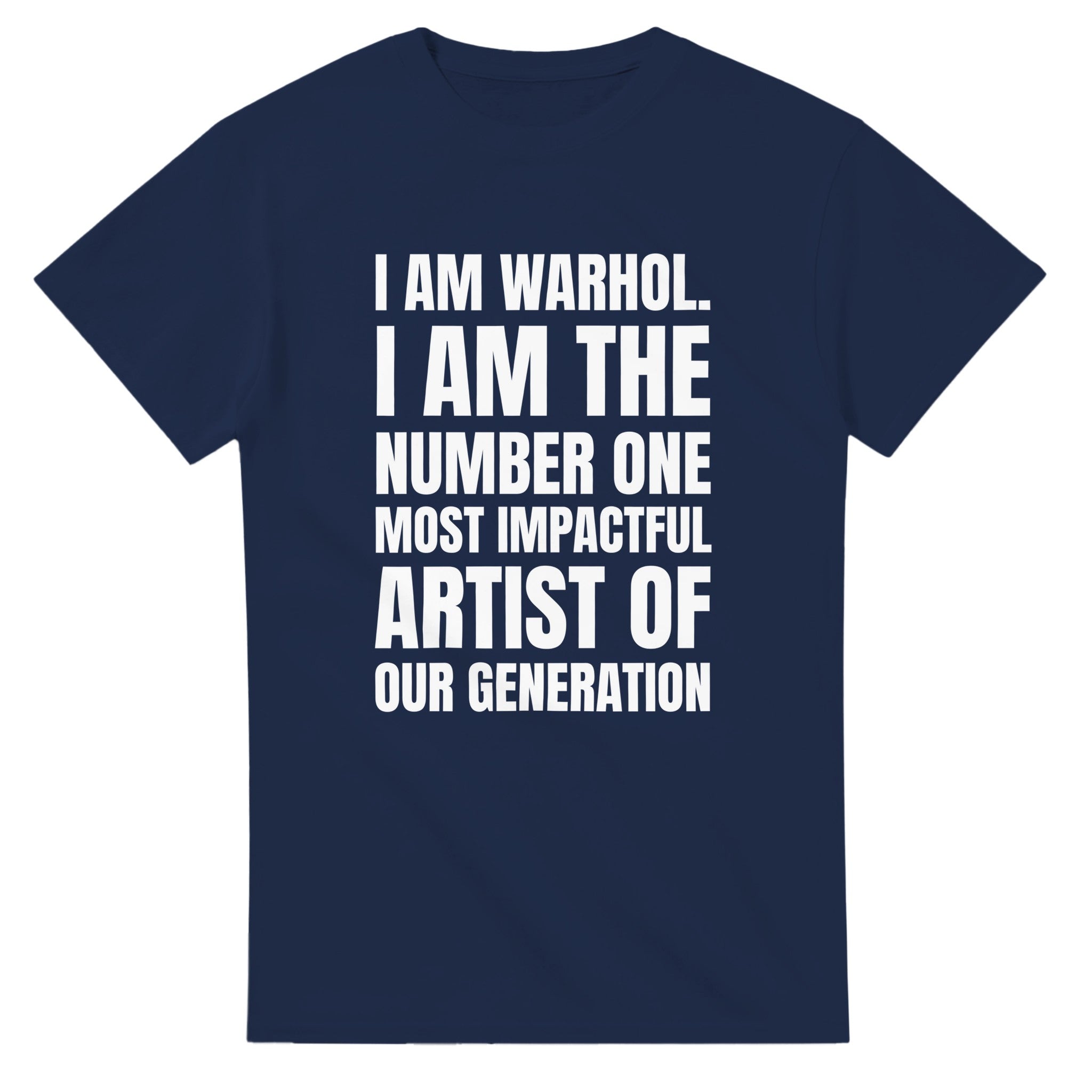 I Am Warhol Kanye West Tee-Navy-S-Bootlg