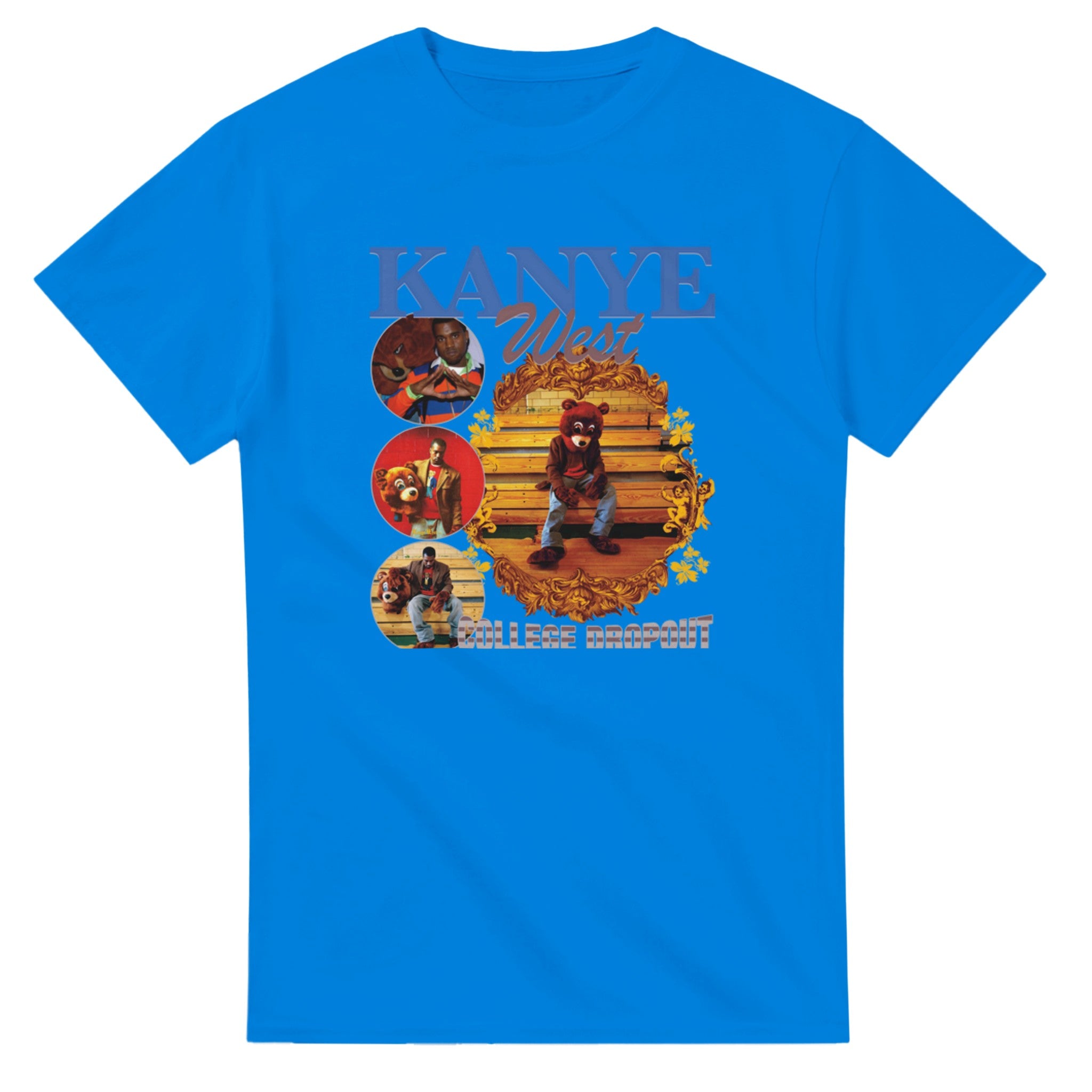 Vintage Kanye West College Dropout T-Shirt-Royal-S-Bootlg