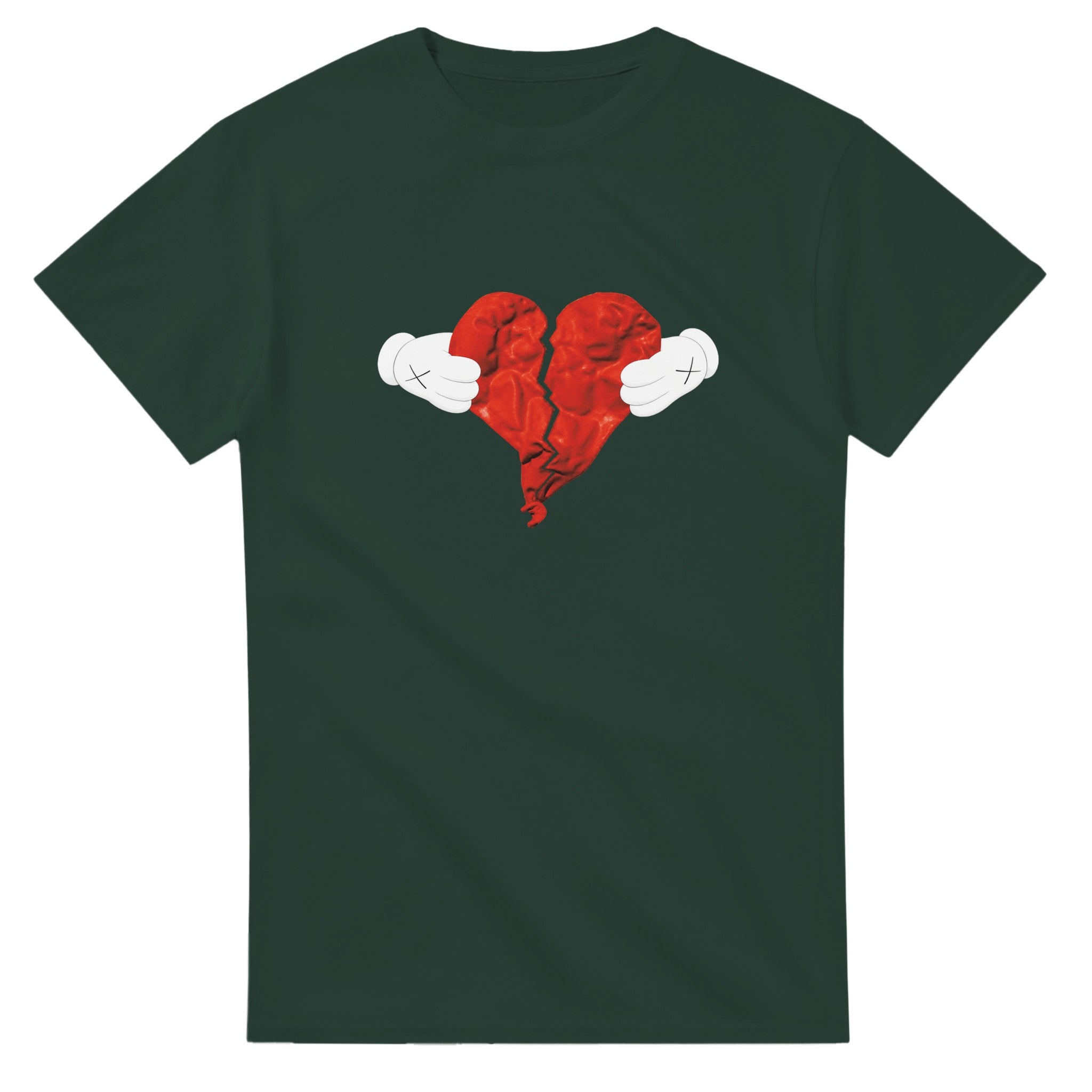 Heartless Kanye West Tee-Forest Green-S-Bootlg