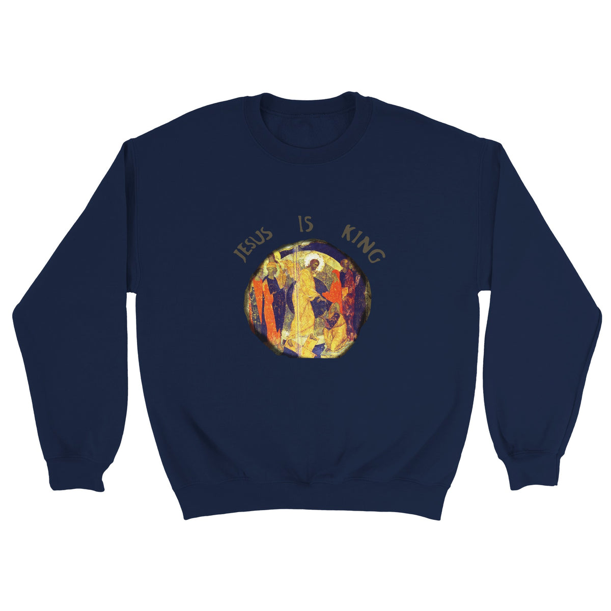 Jesus Is King Kanye West Sunday Service Crewneck-Navy-S-Bootlg