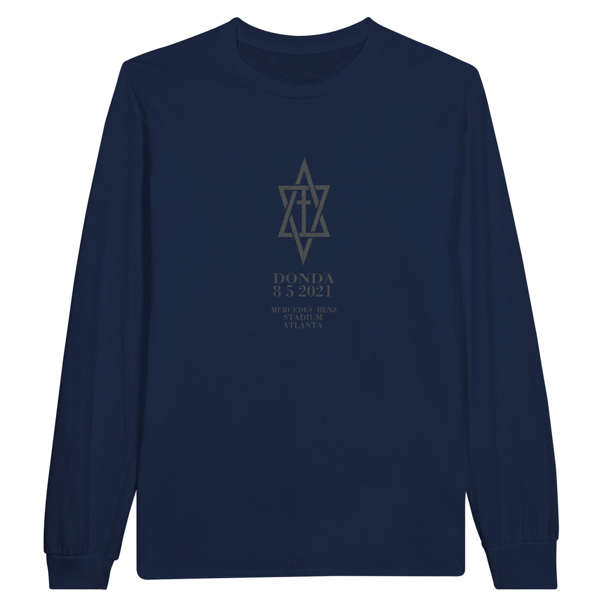 Donda Kanye West Long Sleeve-Navy-S-Bootlg