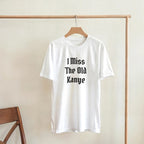 I Miss The Old Kanye T-Shirt - Blackletter Ye Quote Tee-White-S-Bootlg