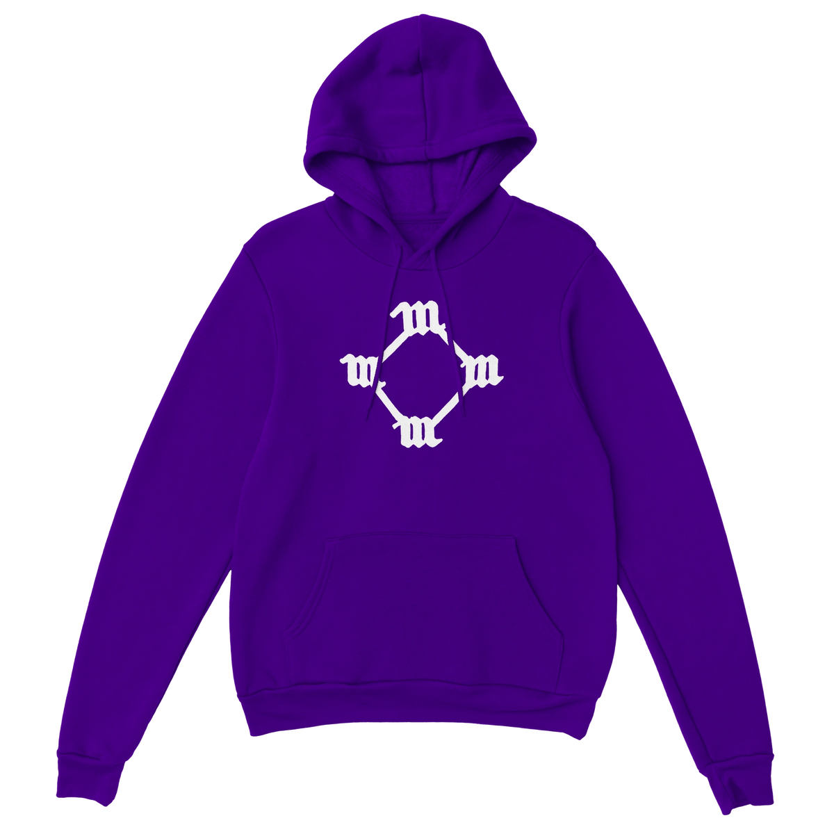 Four M Kanye West Tattoo Hoodie-Purple-S-Bootlg