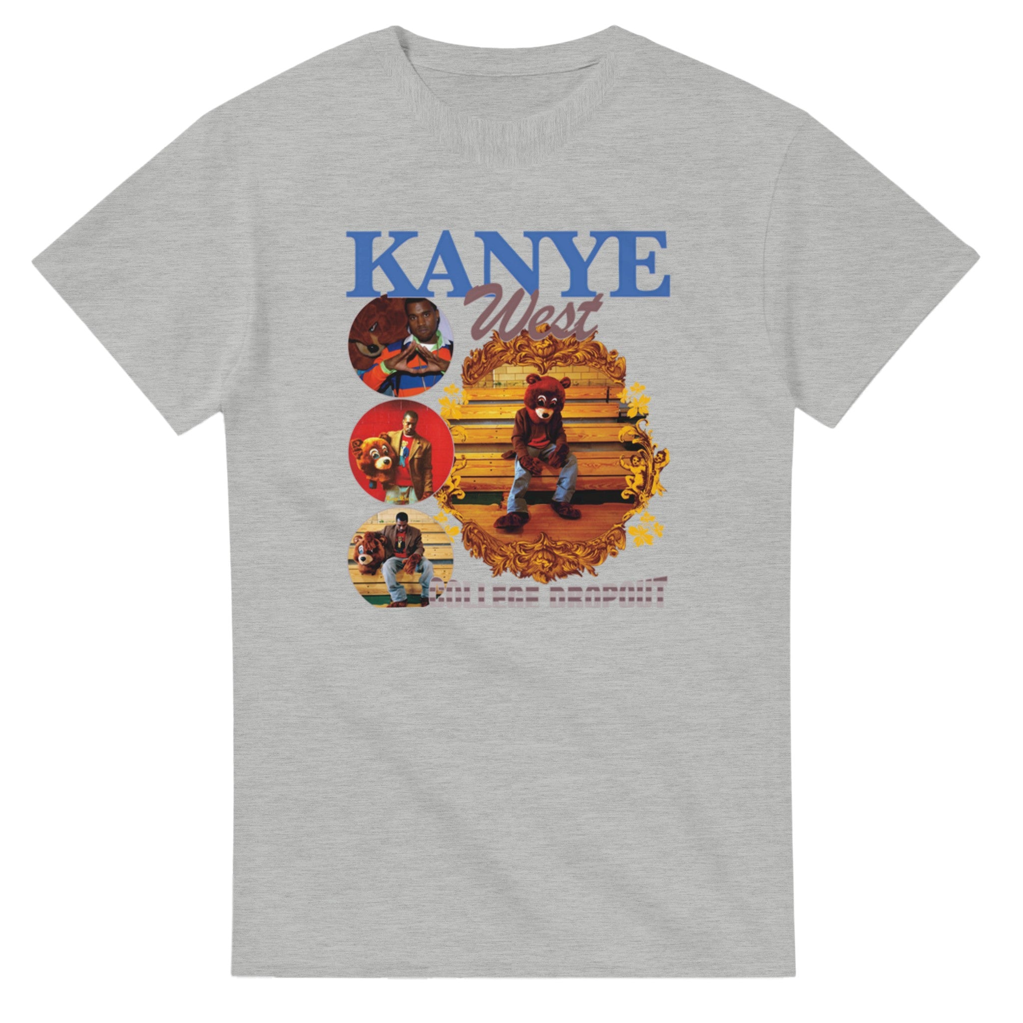 Vintage Kanye West College Dropout T-Shirt-Ash-S-Bootlg