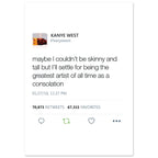 Skinny and Tall Tweet Poster-A4 21x29.7 cm / 8x12″-Bootlg