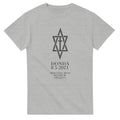 Donda inspired Kanye West album T-shirt in Ash, front view