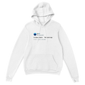 In Jesus name. No more cap. - Kanye West Tweet Hoodie-White-S-Bootlg