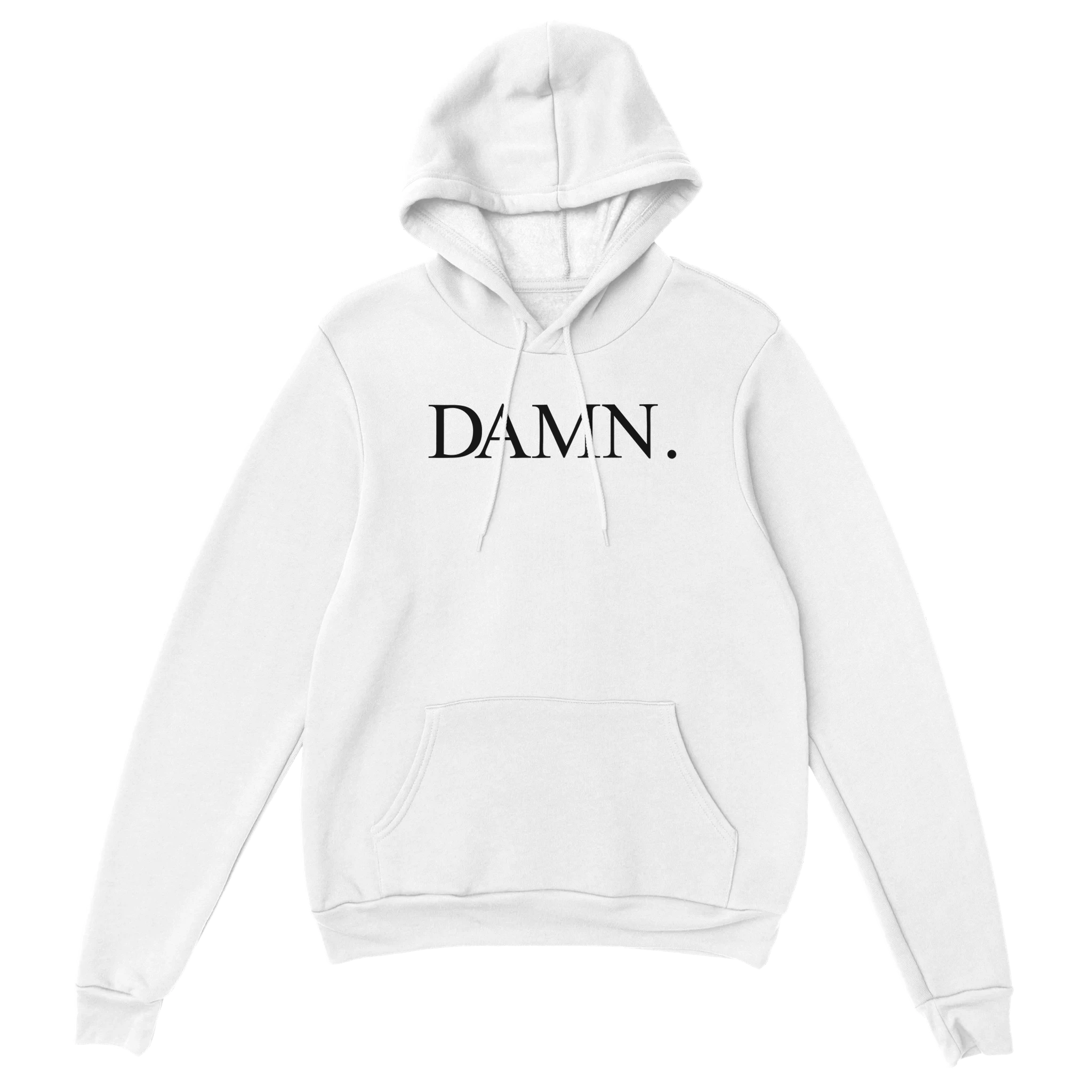 Kendrick Lamar DAMN Hoodie-White-S-Bootlg
