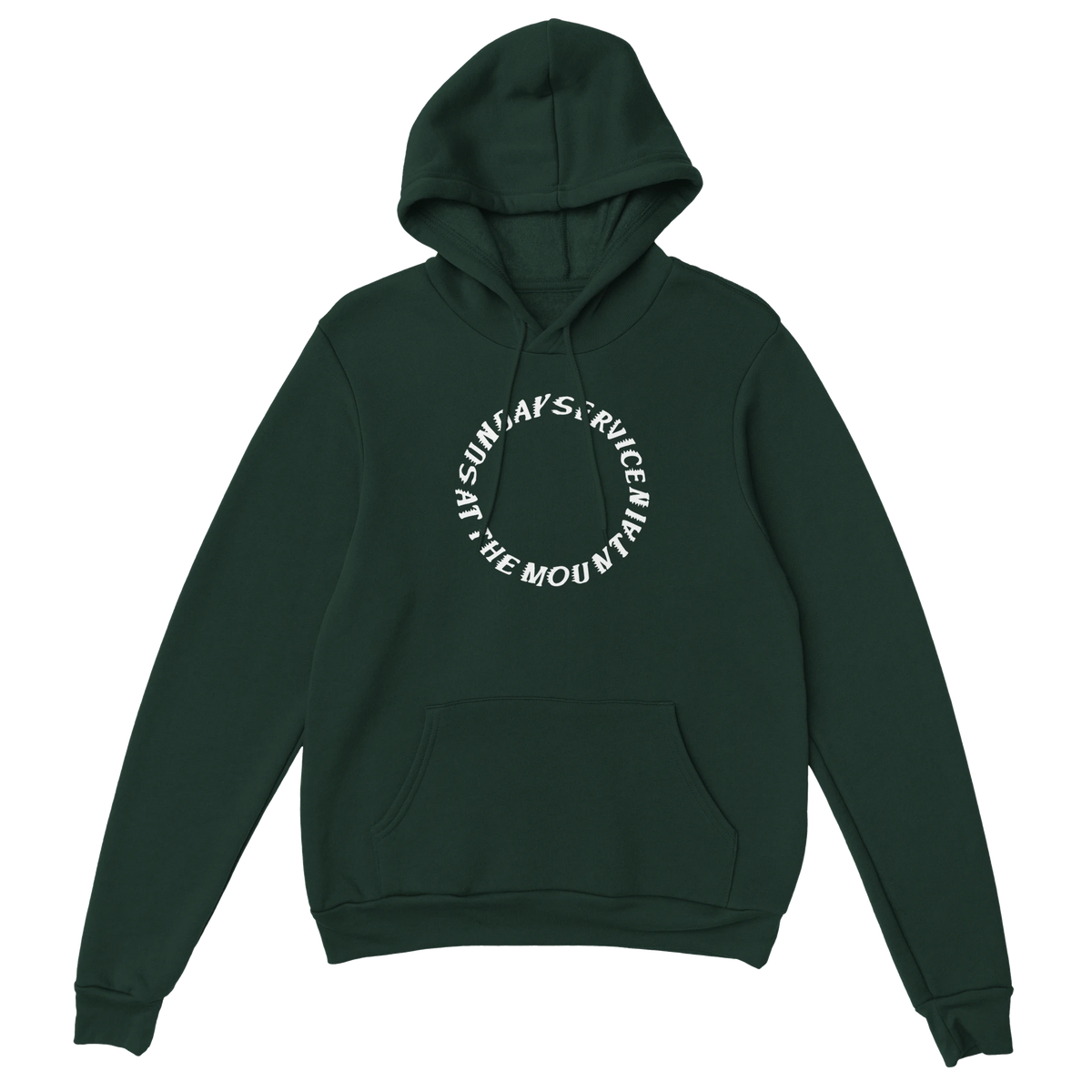 Sunday Service at the Mountain Hoodie-Forest Green-S-Bootlg
