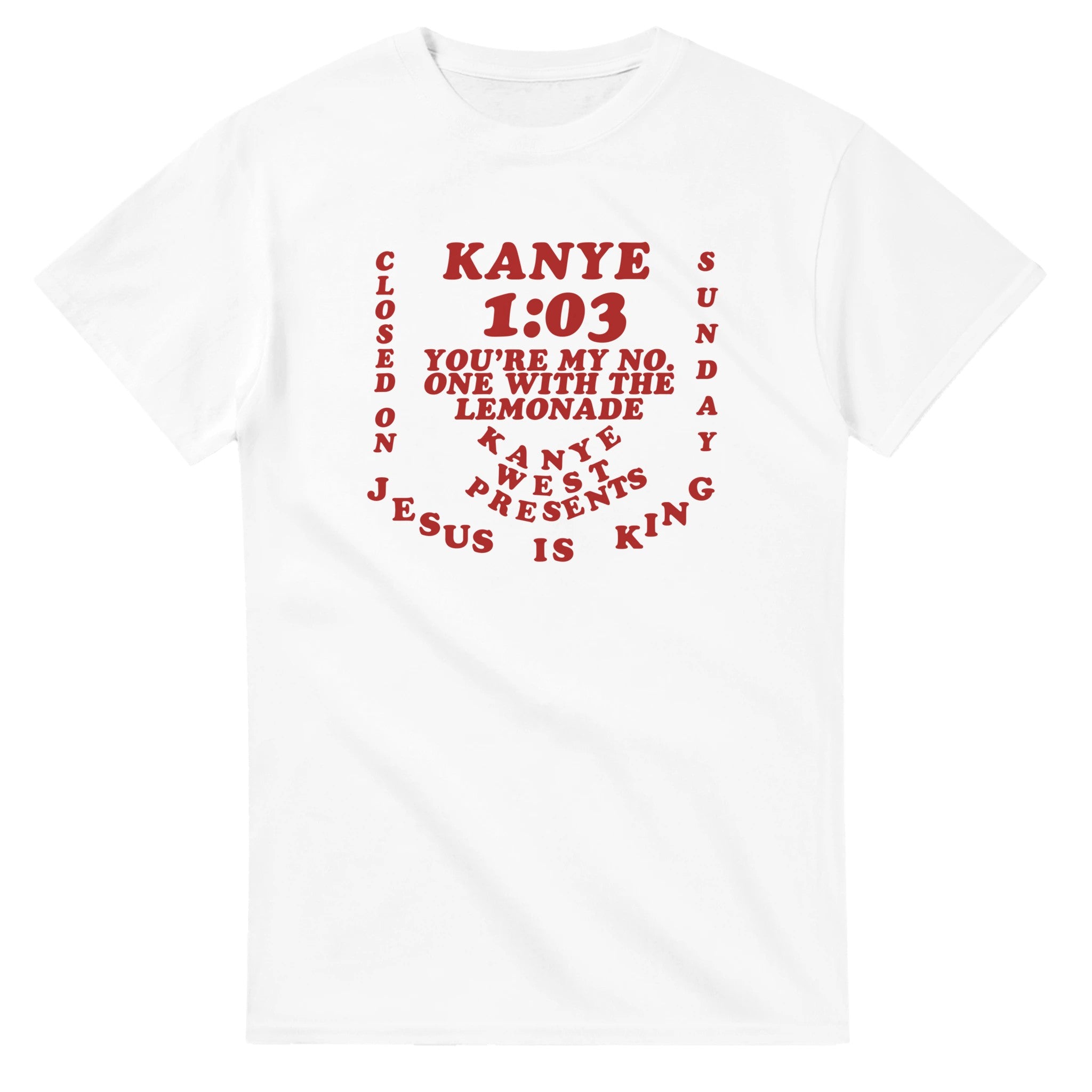Jesus Is King That's On God T-Shirt-White-S-Bootlg