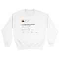 I No Longer Have A Manager I Can't Be Managed Kanye West Tweet Inspired Unisex Heavy Blend Crewneck Sweatshirt-White-S-Bootlg