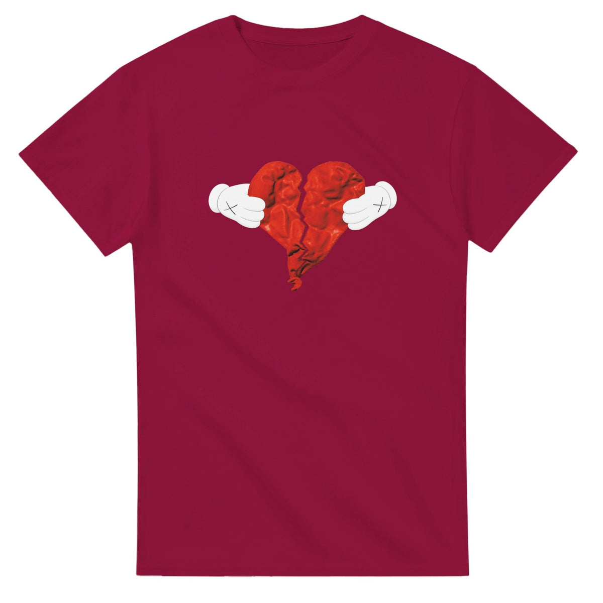 Heartless Kanye West Tee-Cardinal Red-S-Bootlg