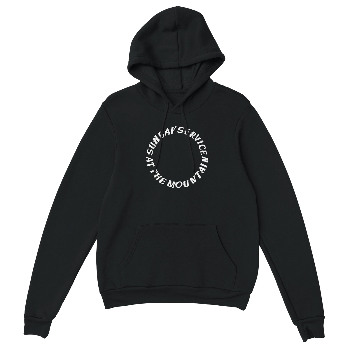 Sunday Service at the Mountain Hoodie-Black-S-Bootlg