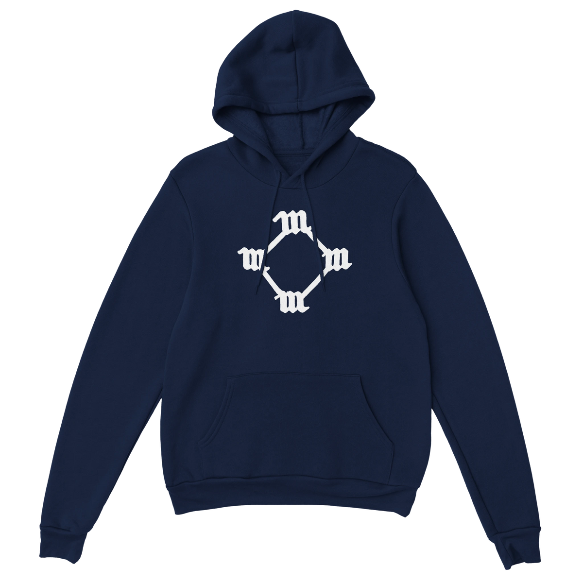 Four M Kanye West Tattoo Hoodie-Navy-S-Bootlg