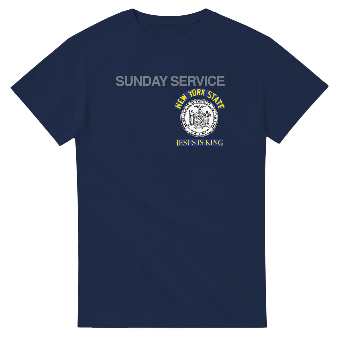 Jesus Is King New York Tee-Navy-S-Bootlg