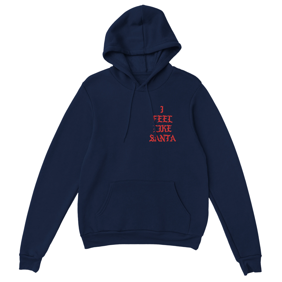I Feel Like Santa Hoodie-Navy-S-Bootlg