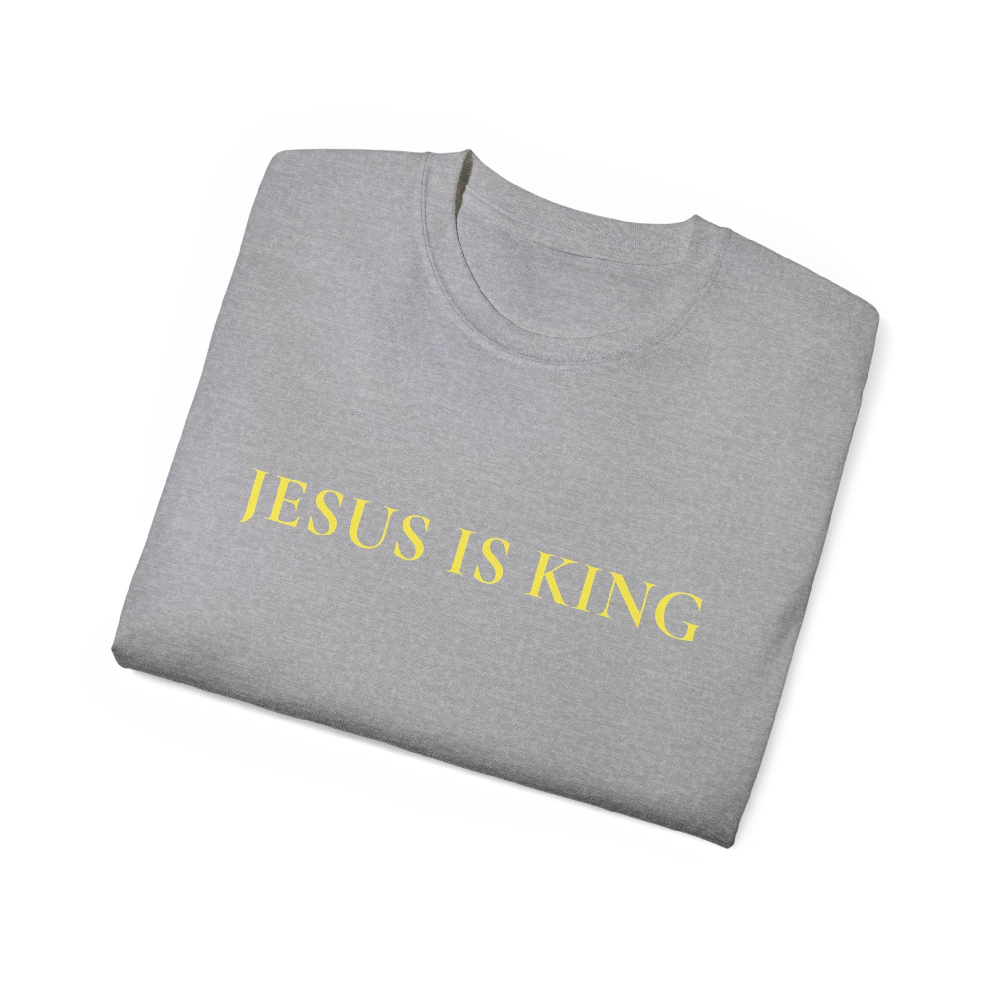 Jesus Is King Sunday Service Tee-White-S-Bootlg
