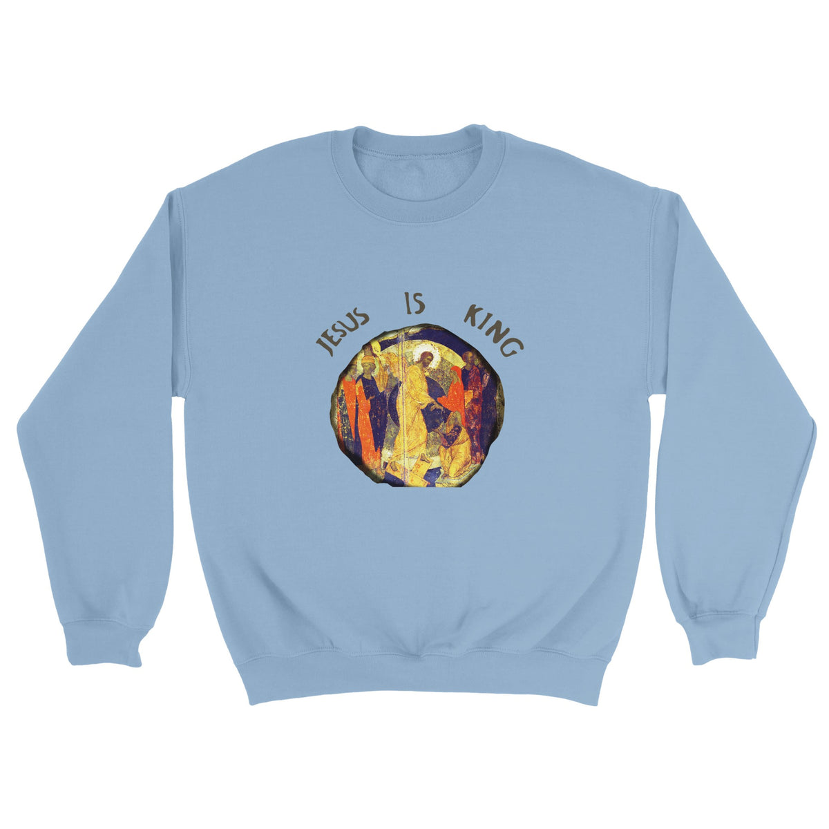 Jesus Is King Kanye West Sunday Service Crewneck-Light Blue-S-Bootlg