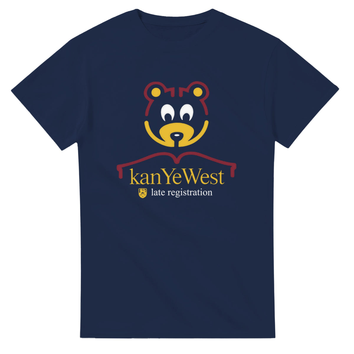 Kanye West The Late Registration Logo T-Shirt-Navy-S-Bootlg