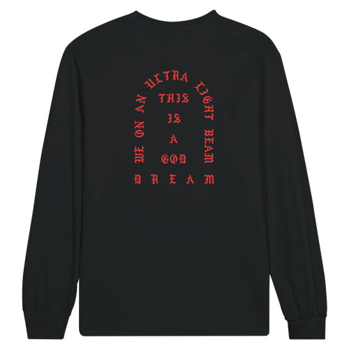 I Feel Like Pablo Long Sleeve - Red print - Black - Back