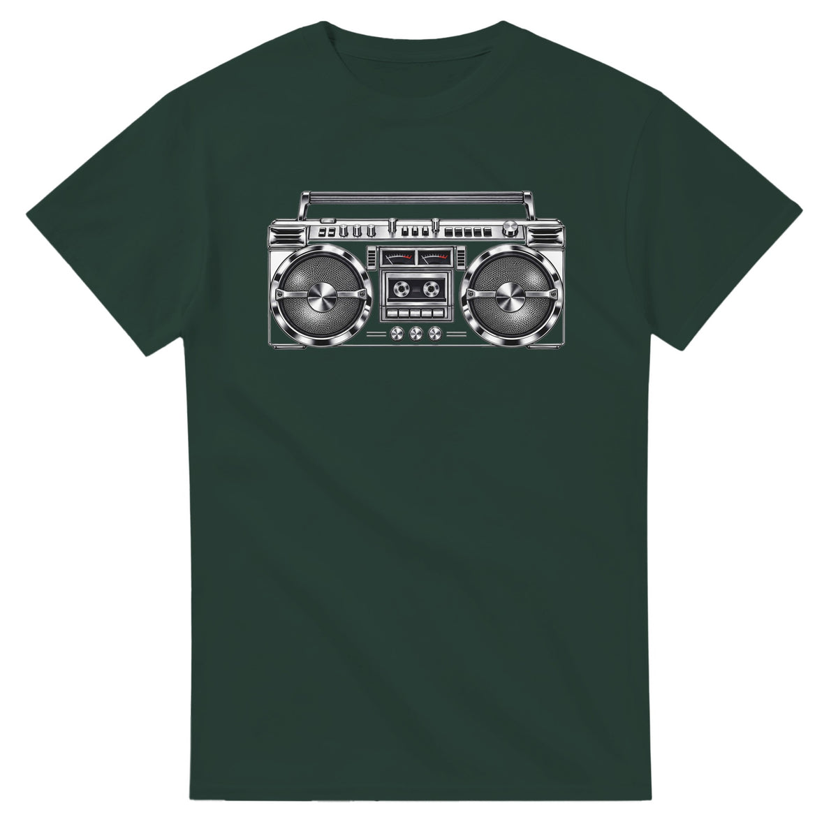 Midnight Boombox Tee-Forest Green-S-Bootlg