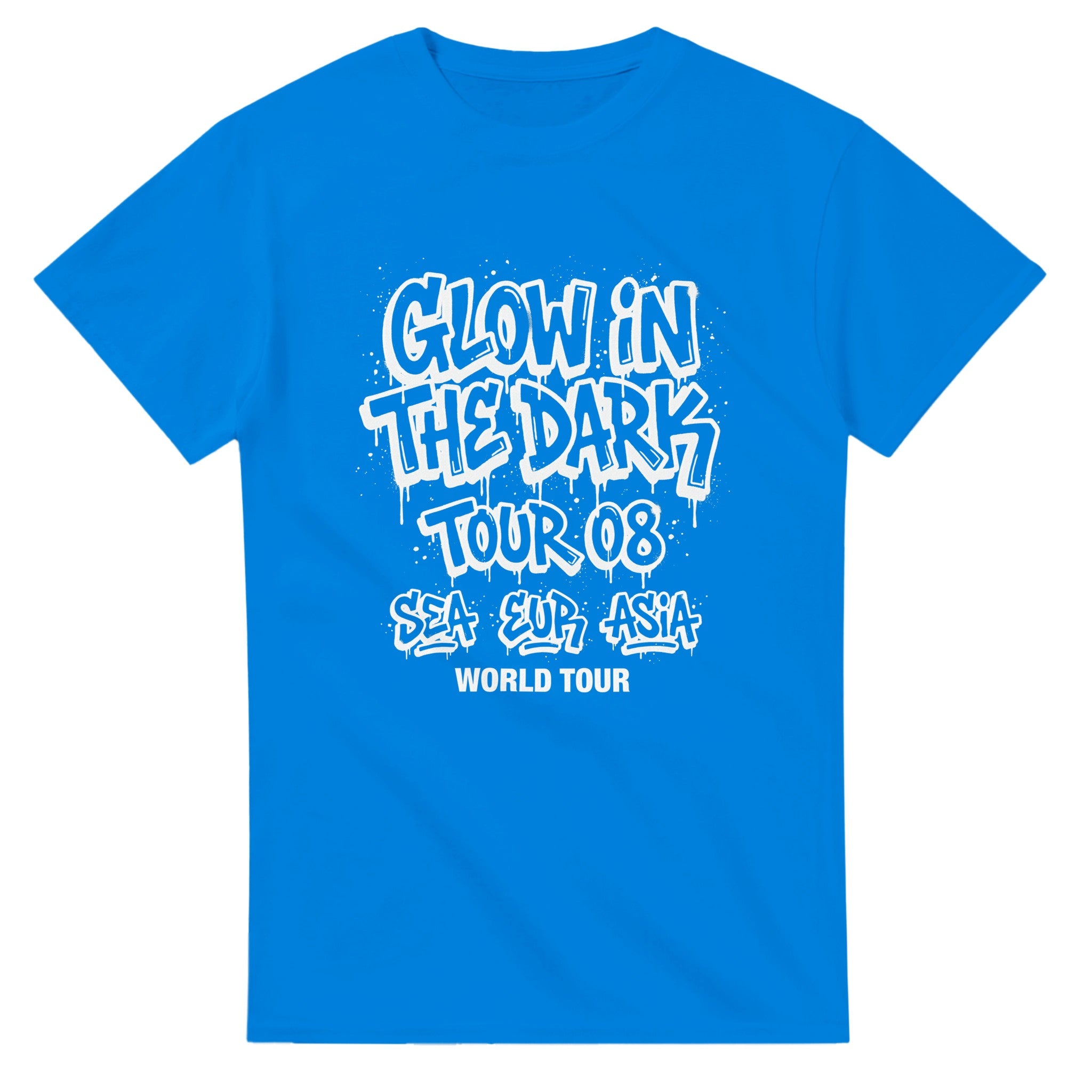 Glow In The Dark Kanye West Tee-Royal-S-Bootlg