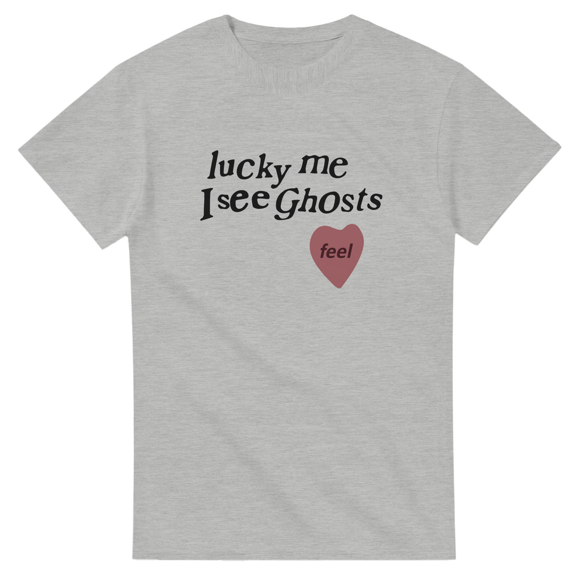 Lucky Me I See Ghosts T-Shirt-Ash-S-Bootlg