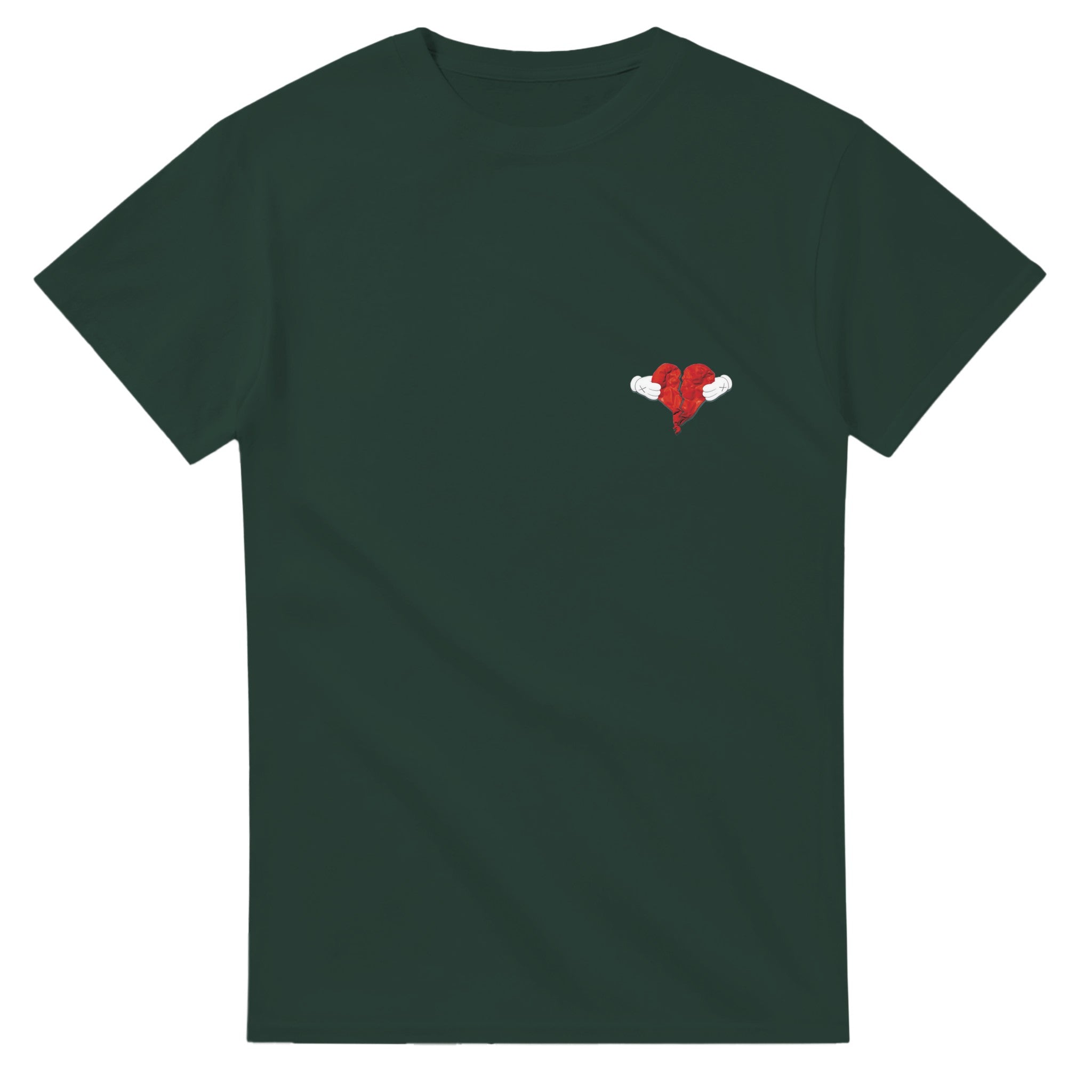 Kanye West Heartless T-shirt - 808s and Heartbreaks-Forest Green-S-Bootlg