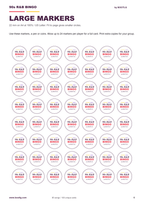 90s R&B Music Bingo - 100 Printable Cards, 85 Songs-Bootlg