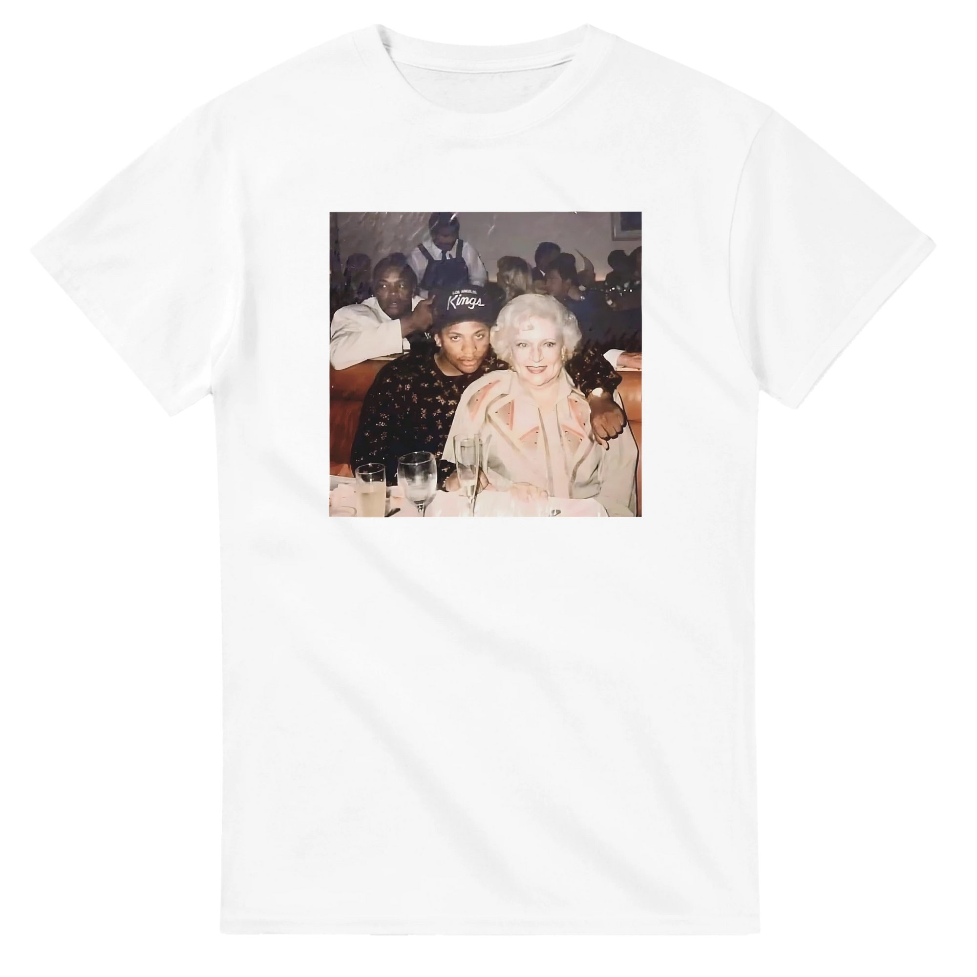 Betty Golden Eazy E Compton Mashup T-Shirt-White-S-Bootlg