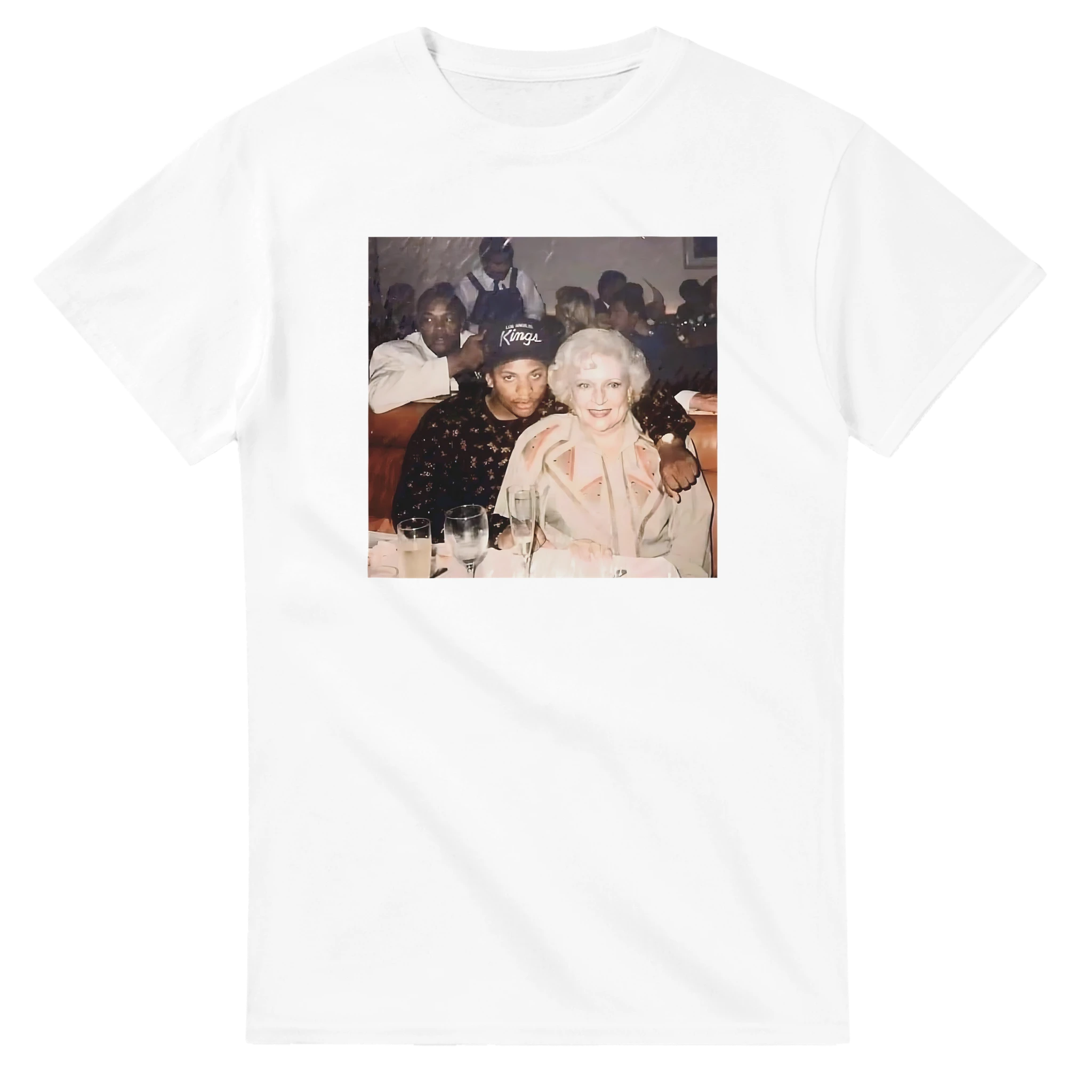 Betty Golden Eazy E Compton Mashup T-Shirt-White-S-Bootlg