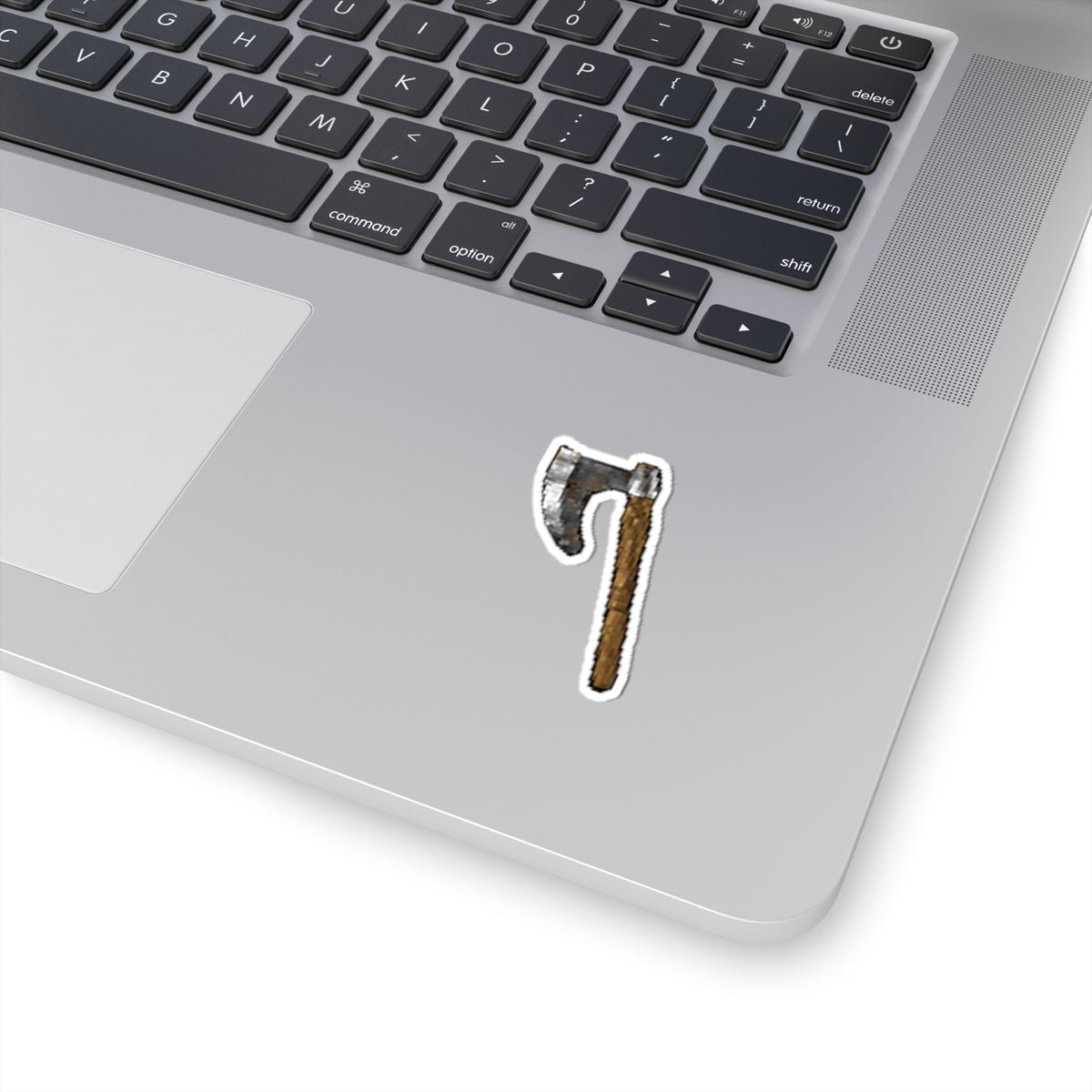 Diablo 2 D2R Barb Berzerker axe stickers-2" × 2"-White-Bootlg