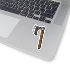 Diablo 2 D2R Barb Berzerker axe stickers-3" × 3"-White-Bootlg
