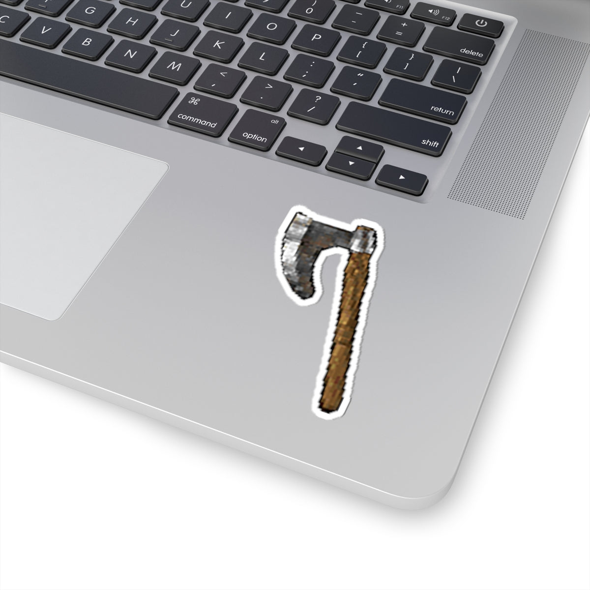 Diablo 2 D2R Barb Berzerker axe stickers-3" × 3"-White-Bootlg