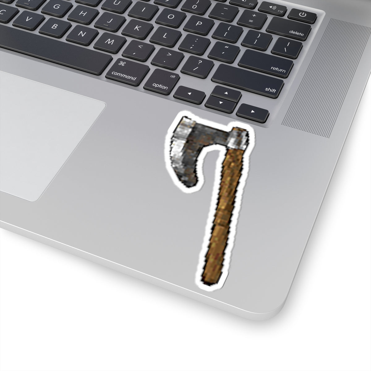 Diablo 2 D2R Barb Berzerker axe stickers-4" × 4"-White-Bootlg