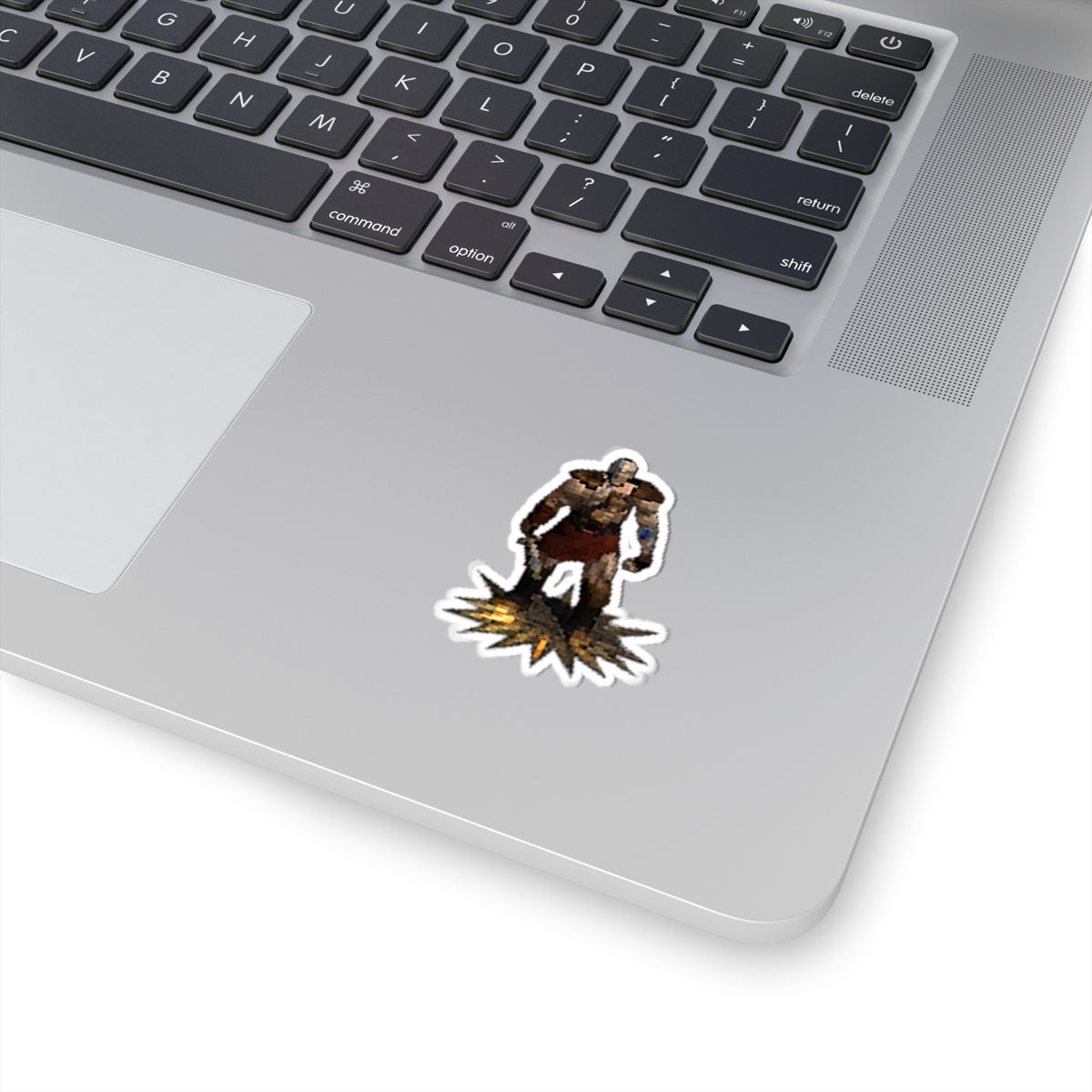 Diablo 2 pvp Barb stickers-2" × 2"-White-Bootlg