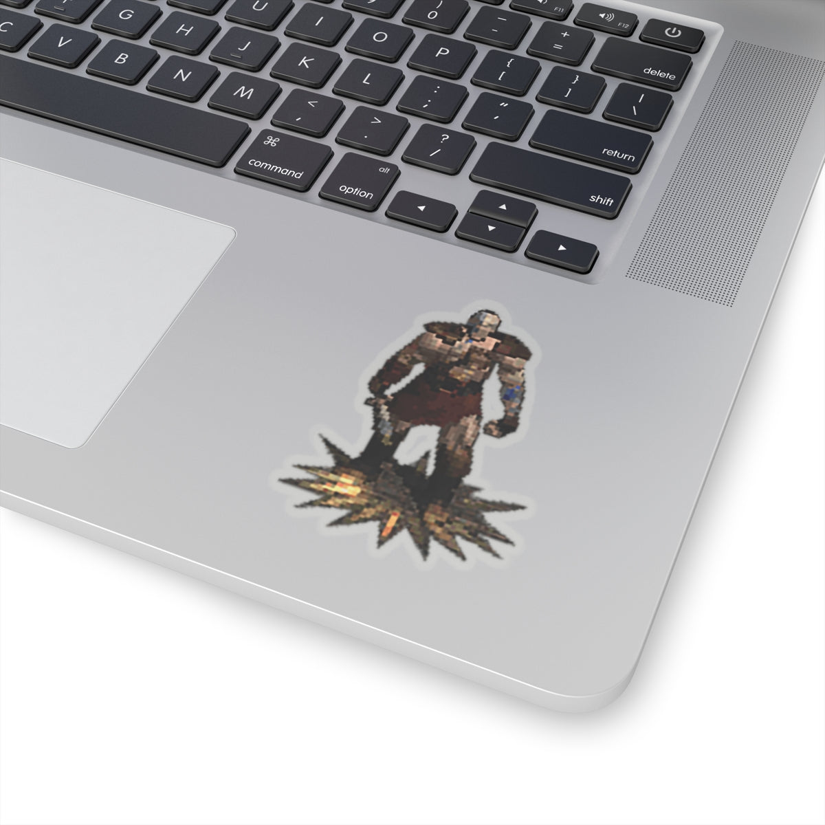 Diablo 2 pvp Barb stickers-3" × 3"-Transparent-Bootlg