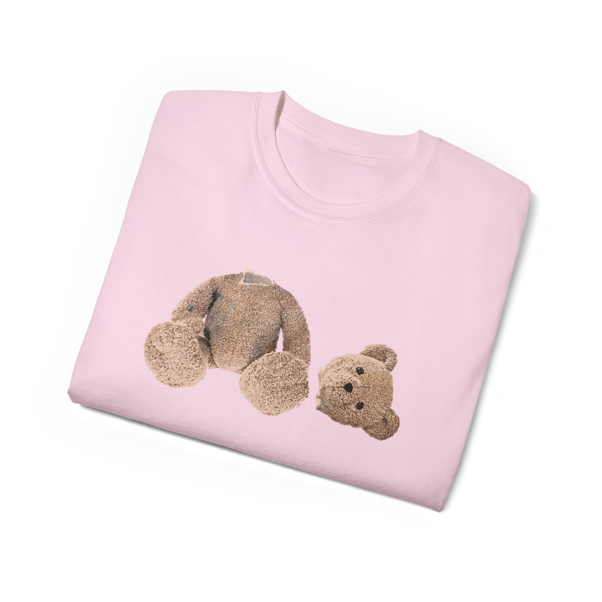 Distressed Side-Headed Teddy Tee-Bootlg