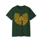 Hip Hop T-Shirt with WuTang 20 Years print-Forest Green-S-Bootlg