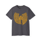 Hip Hop T-Shirt with WuTang 20 Years print-Charcoal-S-Bootlg