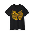 Hip Hop T-Shirt with WuTang 20 Years print-Black-S-Bootlg
