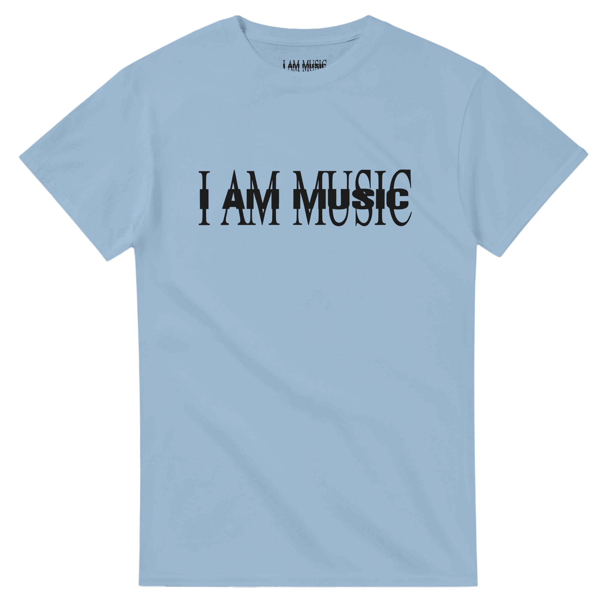 I AM MUSIC T-Shirt-Light Blue-S-I am music (album version)-Bootlg