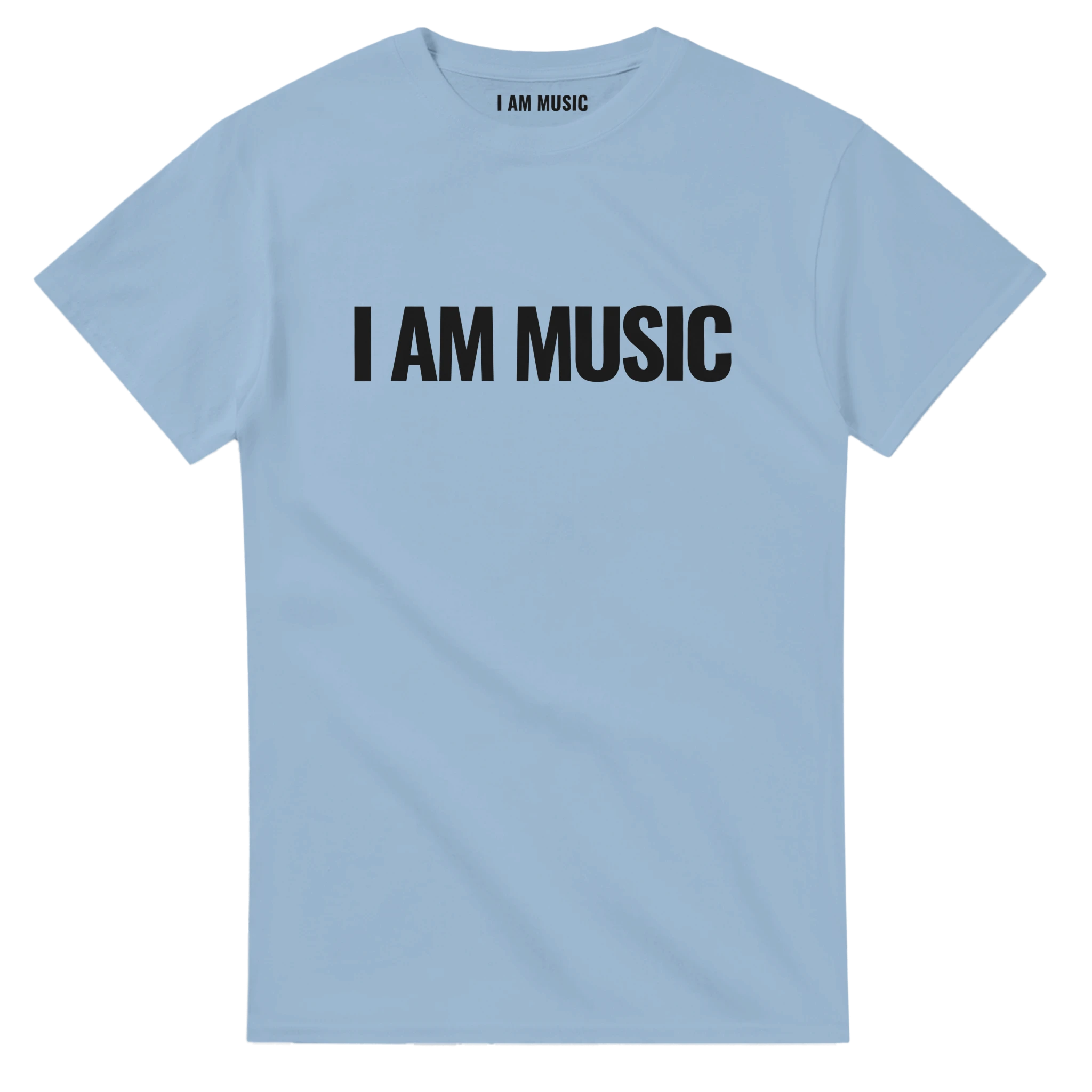I AM MUSIC T-Shirt-Light Blue-S-I am music (concert version)-Bootlg
