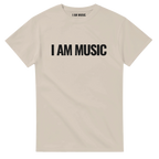 I AM MUSIC T-Shirt-Sand-S-I am music (concert version)-Bootlg