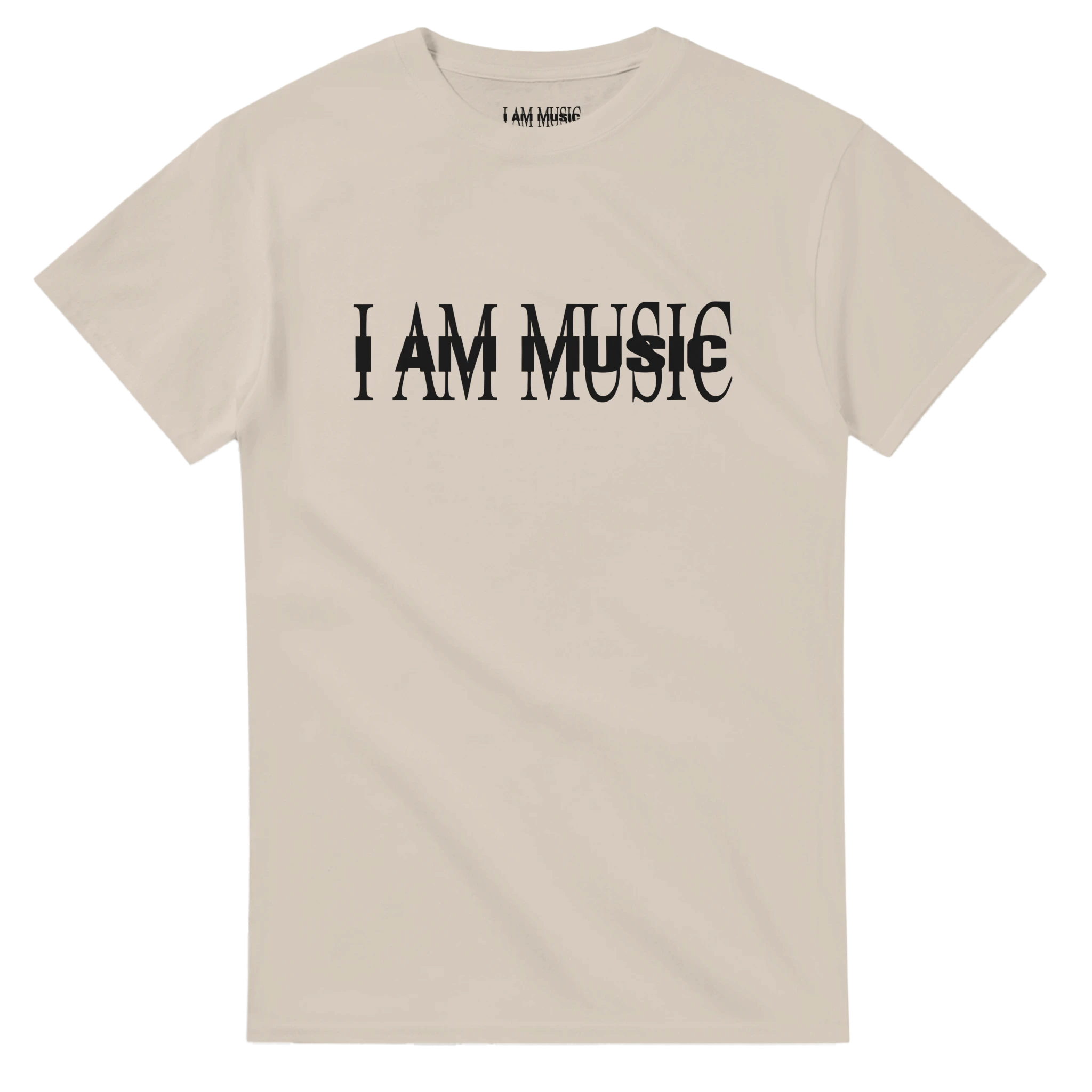 I AM MUSIC T-Shirt-Sand-S-I am music (album version)-Bootlg