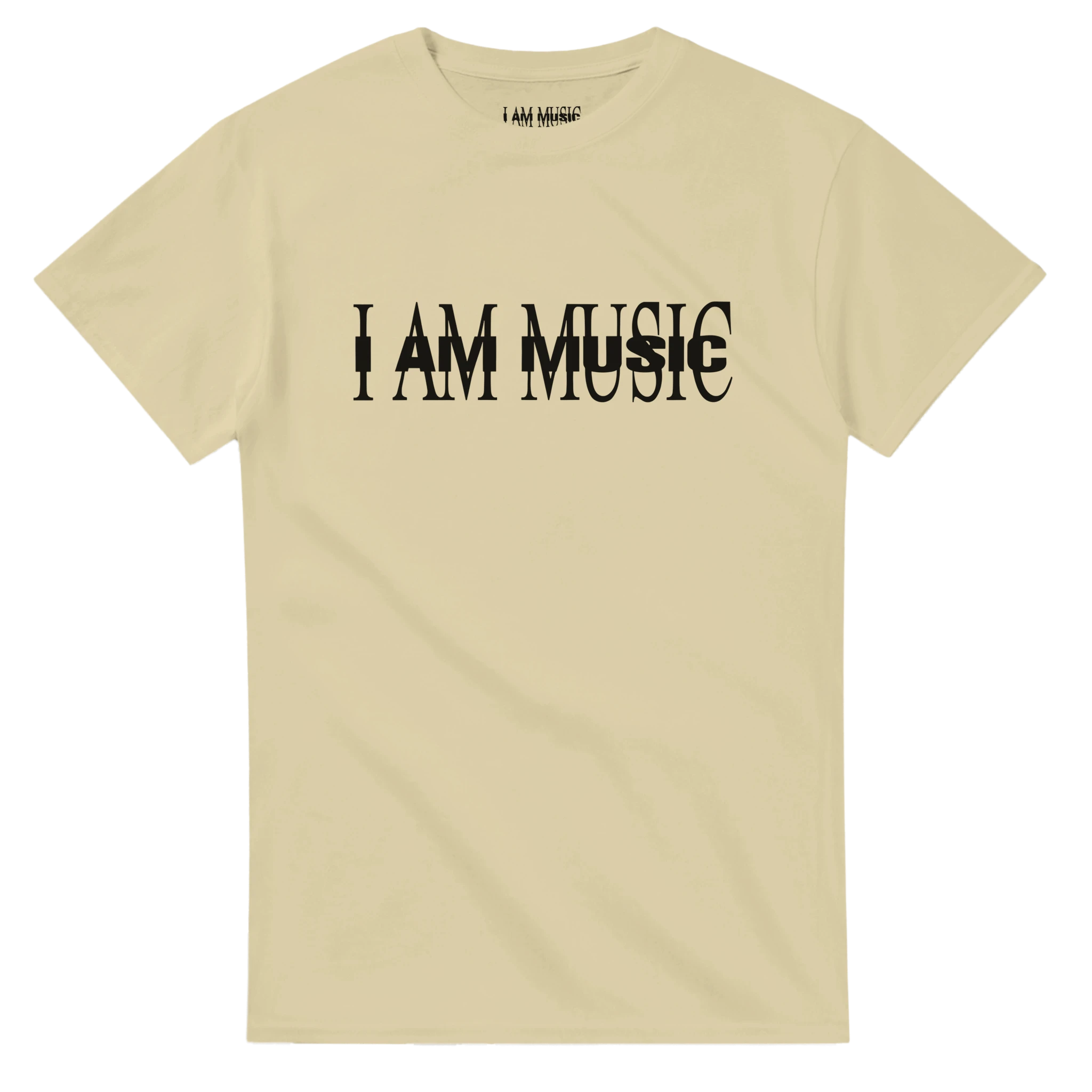 I AM MUSIC T-Shirt-Natural-S-I am music (album version)-Bootlg