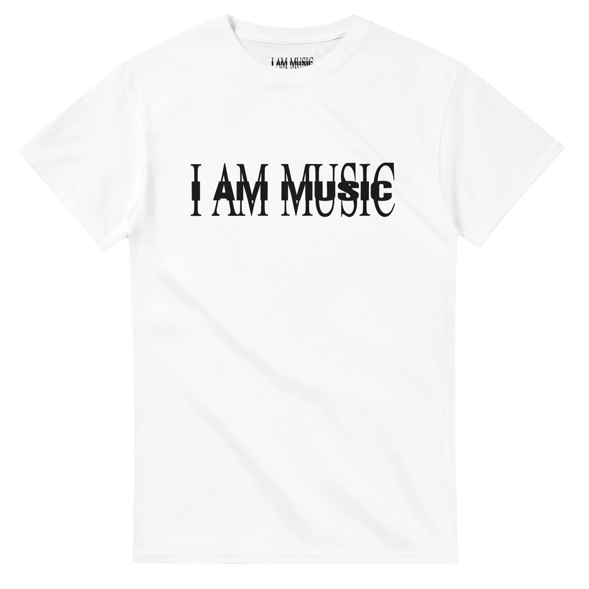 I AM MUSIC T-Shirt-White-S-I am music (album version)-Bootlg