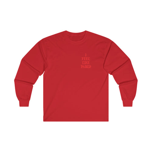 I Feel Like Pablo Long Sleeve Tee - Kanye West TLOP-S-Red-Bootlg